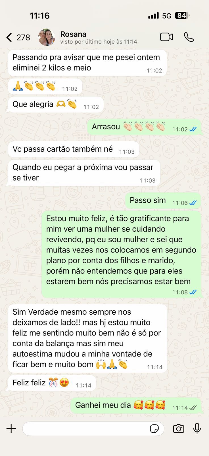 Depoimento de paciente